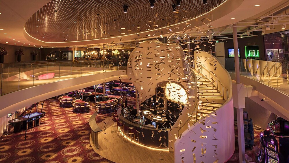 foto Bijzondere bar wand voor Holland Casino Amsterdam