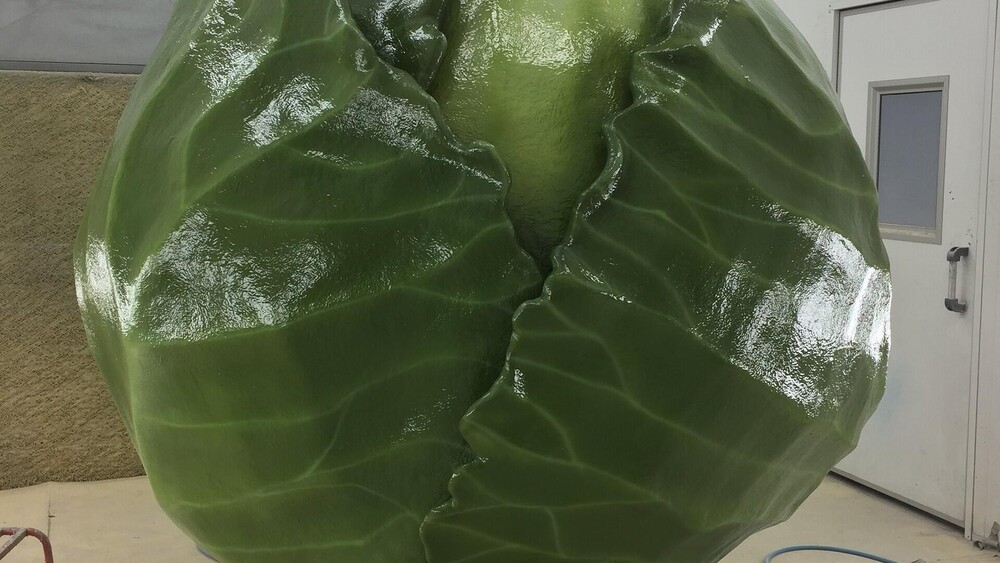 foto Giant styrofoam cabbage