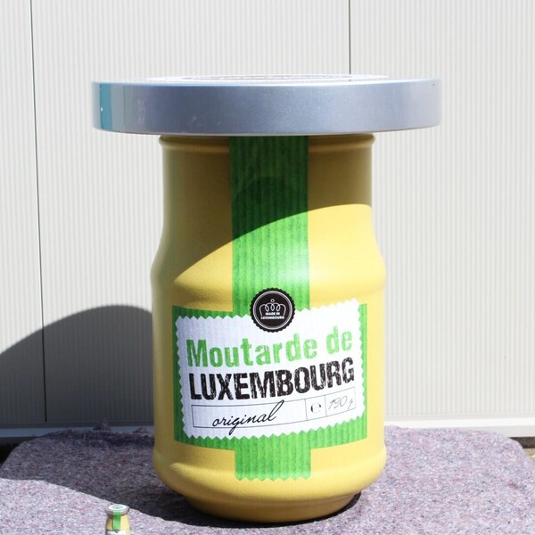 Solid blowup mustard jar