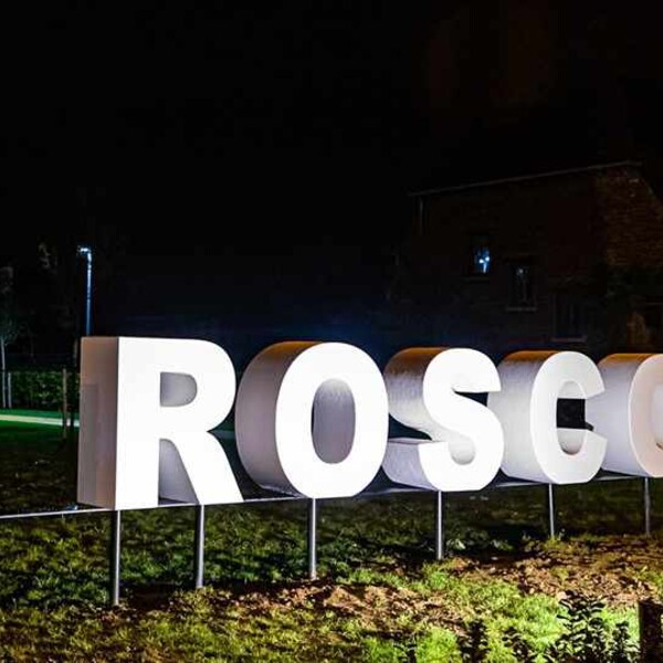 Grote 3D letters 't Rosco
