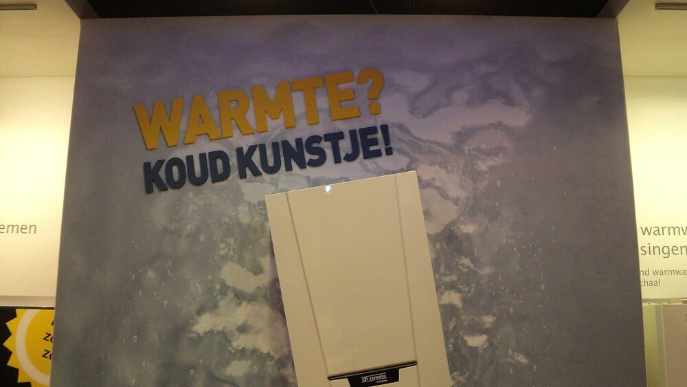 3D Objects - Ter gelegenheid van de 'Warmte? Een koud kunstje' campagne realiseerde Blowups de Tzerra ketel.