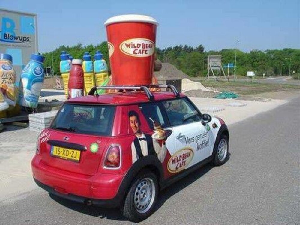 foto Wild Bean car advertising 