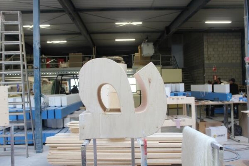 polyester 3D letters voor Centerparcs