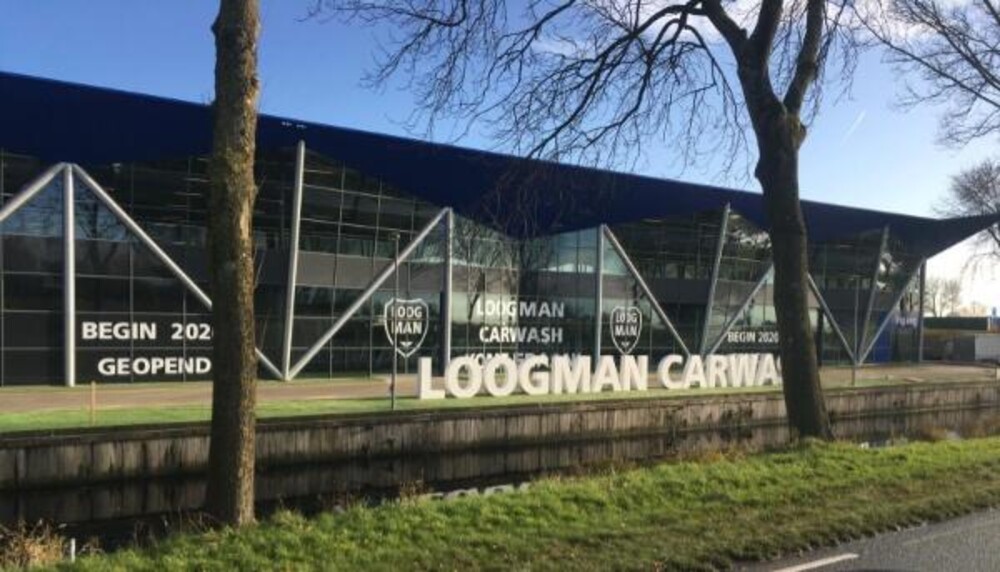 Grote 3D letters voor de nieuwe vestiging van Loogman Carwash in Heerhugowaard