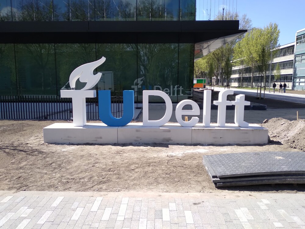 foto TU Delft XL 3D letters