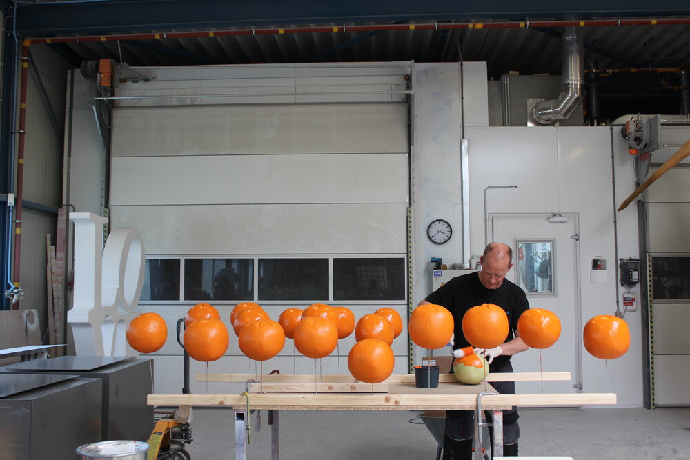 foto Grote groenten en fruit voor Jumbo supermarkten