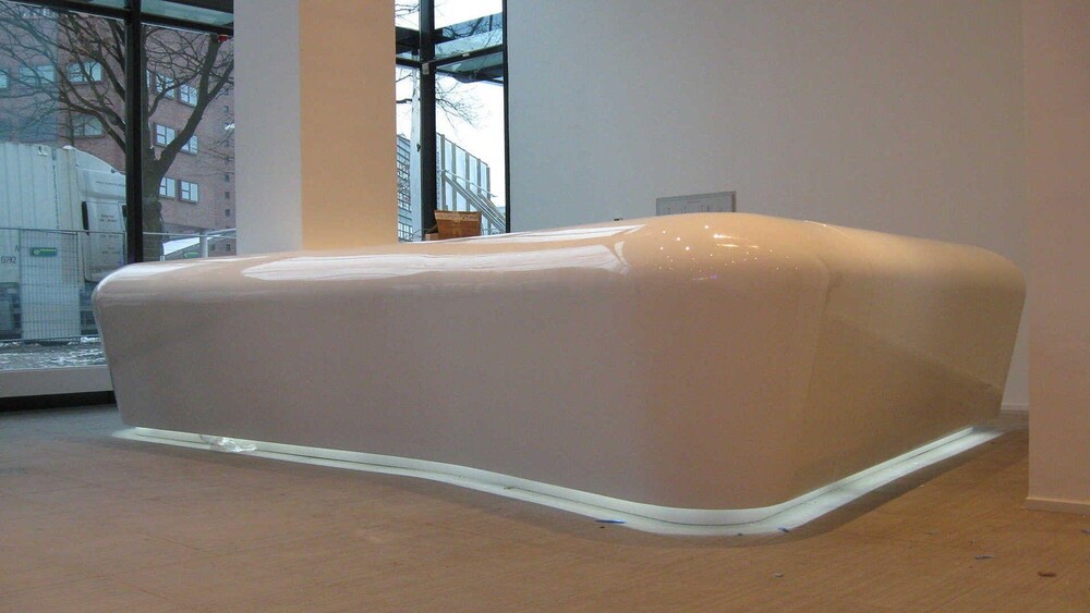 Interieur Objecten - Deze balie werd voor Campina gerealiseerd door Blowups in opdracht van Gielissen.