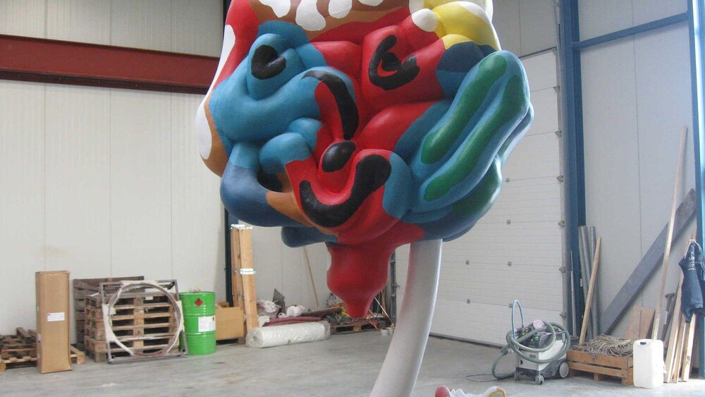 Kunstwerken - Voor kunstenaar Menno Baars realiseerde Blowups verschillende sculpturen in de vorm van organen.