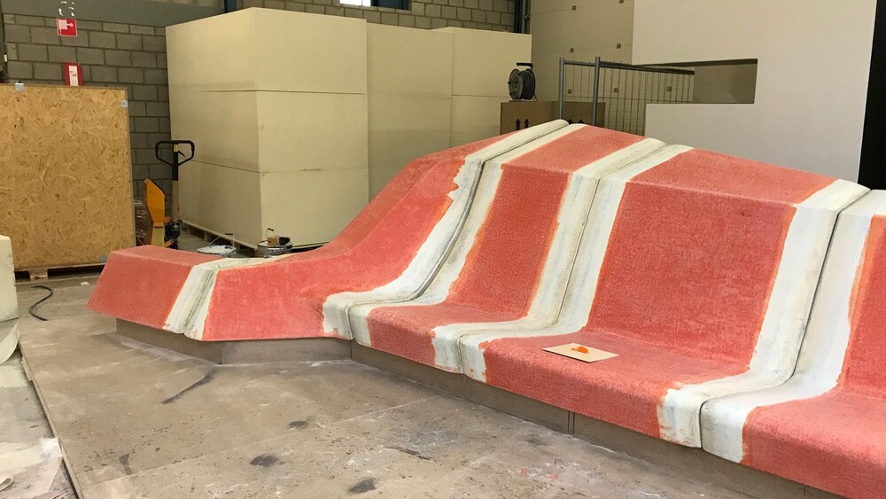 Speelobject, speelplekken, meubelstuk, interieurobject, kunstmeubilair, voor Prinses Máxima Centrum in Utrecht. Ontwerp Van Heijmerink Wagemakers Vormgeversatelier. Productie Blowups Heijen.