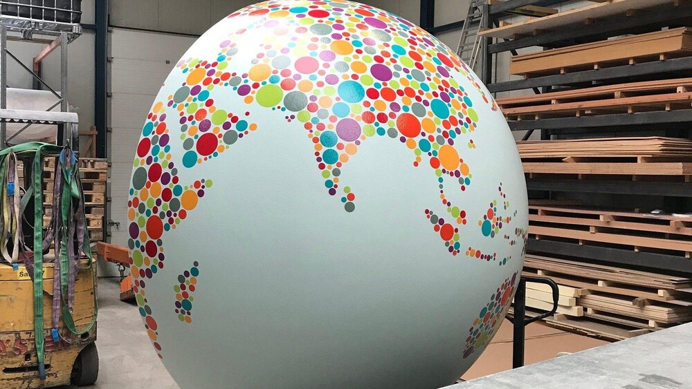 foto Globe as workplace