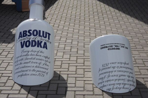 Absolut Vodka stoepreclame 