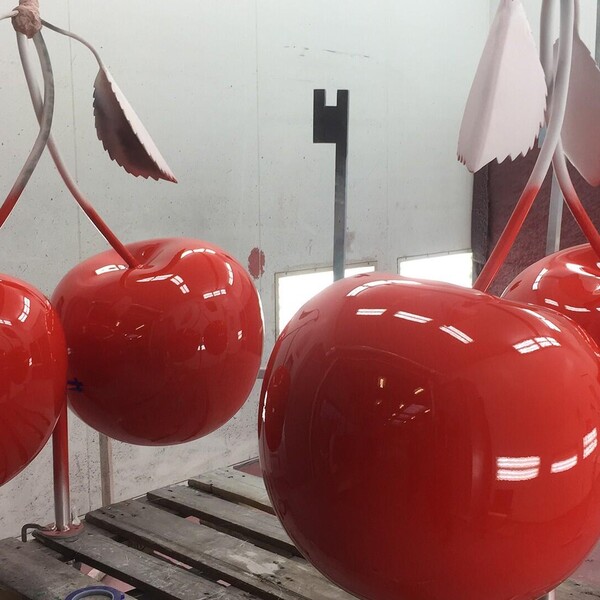 Giant plastic cherries 