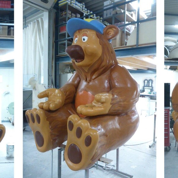 Giant plastic bear