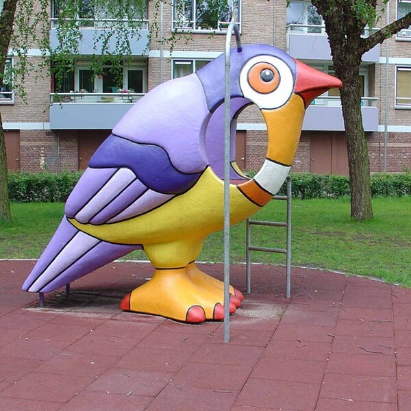 Bird shaped slide